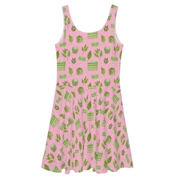 Matcha Macaroon Cupcake Pinup Dress - Picture 7 of 10